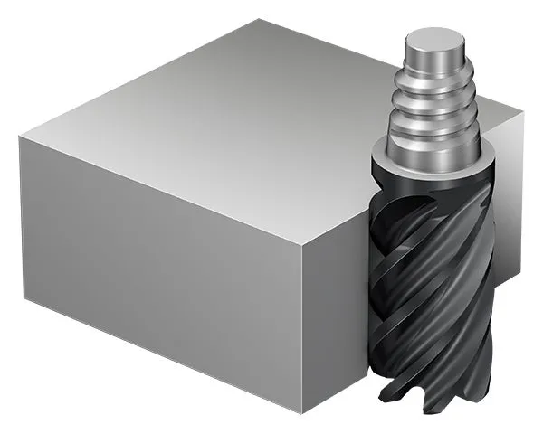 Carbide 316-10FL642-10020L 1745 CoroMill 316 Solid Carbide Head for High Feed Side milling Sandvik Coromant Without Coolant